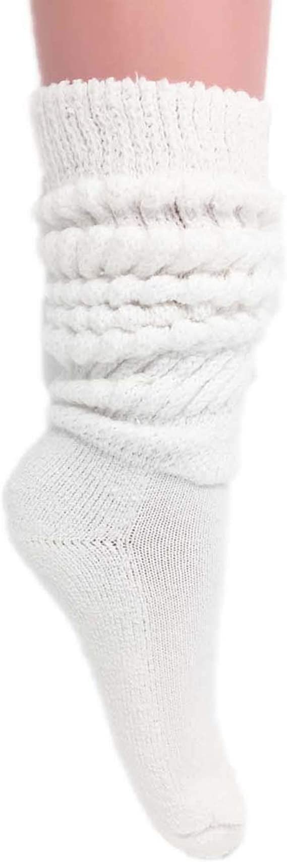 Women's extra long and thick casual cotton socks, sizes 9 to 11 (1 Pairs)