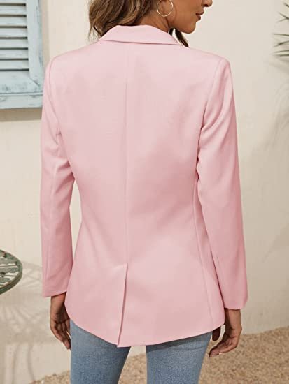 Womens Oversized Casual Blazers Open Front Long Sleeve