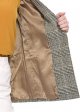Women's Plaid Notched Lapel One Button Houndstooth Blazer Jacket